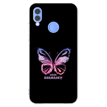 Picasee διαφανής θήκη σιλικόνης Huawei P Smart 2019 - Diamanty Purple
