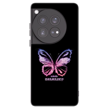 Picasee Μαύρη θήκη σιλικόνης για OnePlus 12 5G - Diamanty Purple