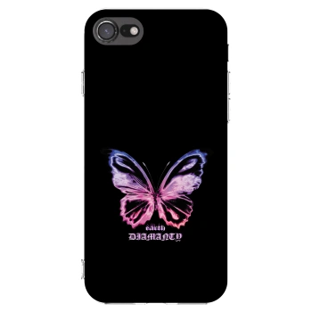 Picasee διαφανής θήκη σιλικόνης Apple iPhone 7 - Diamanty Purple