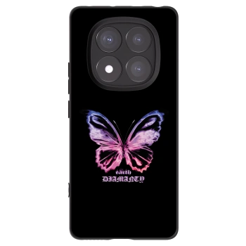 Picasee Μαύρη θήκη σιλικόνης για Xiaomi Redmi Note 14 Pro+ 5G - Diamanty Purple