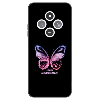 Picasee Μαύρη θήκη σιλικόνης για Xiaomi Redmi 14C - Diamanty Purple