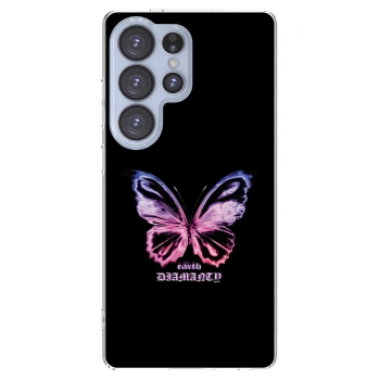 Picasee διαφανής θήκη σιλικόνης Samsung Galaxy S25 Ultra 5G - Diamanty Purple