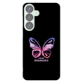 Picasee διαφανής θήκη σιλικόνης Samsung Galaxy S25+ 5G - Diamanty Purple