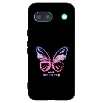 Picasee Μαύρη θήκη σιλικόνης για Google Pixel 8a - Diamanty Purple