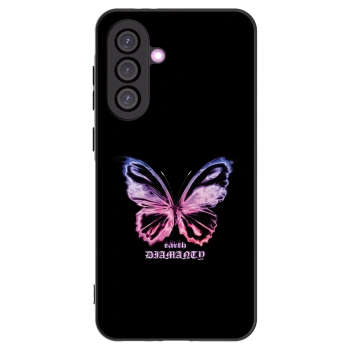 Picasee Μαύρη θήκη σιλικόνης για Samsung Galaxy A36 5G - Diamanty Purple