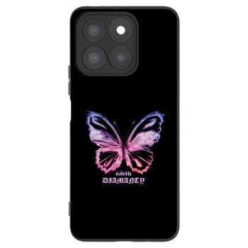 Picasee Μαύρη θήκη σιλικόνης για Honor X8c - Diamanty Purple