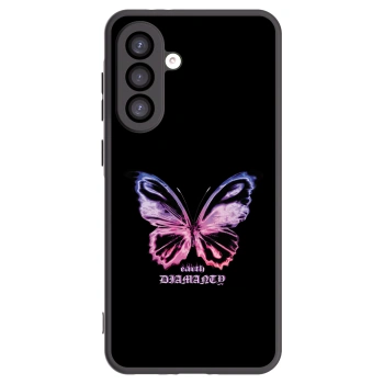 Picasee Μαύρη θήκη σιλικόνης για Samsung Galaxy A26 5G A266B - Diamanty Purple