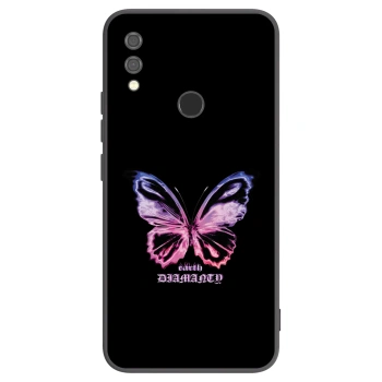Picasee Μαύρη θήκη σιλικόνης για Xiaomi Redmi Note 7 - Diamanty Purple