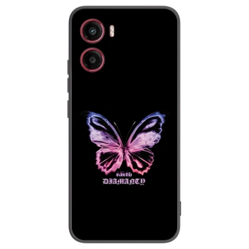 Picasee Μαύρη θήκη σιλικόνης για Motorola Moto G05 - Diamanty Purple
