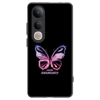 Picasee Μαύρη θήκη σιλικόνης για Vivo V50 Lite 5G - Diamanty Purple
