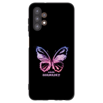 Picasee Μαύρη θήκη σιλικόνης για Samsung Galaxy A13 5G - Diamanty Purple