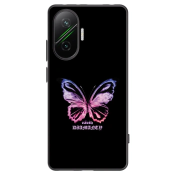Picasee Μαύρη θήκη σιλικόνης για Xiaomi Poco F7 5G - Diamanty Purple