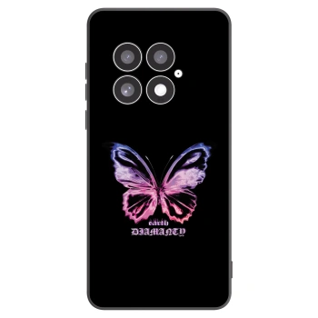Picasee Μαύρη θήκη σιλικόνης για OnePlus 13 5G - Diamanty Purple