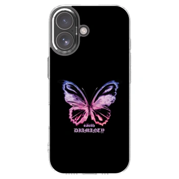 Picasee διαφανής θήκη σιλικόνης Apple iPhone 17 - Diamanty Purple