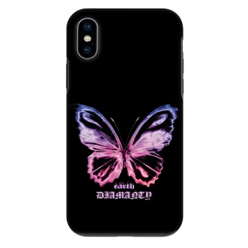 Θήκη για Apple iPhone X/XS - Diamanty Purple