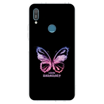 Picasee διαφανής θήκη σιλικόνης Huawei Y6 2019 - Diamanty Purple