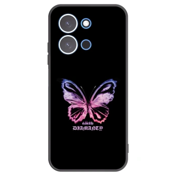 Picasee Μαύρη θήκη σιλικόνης για Xiaomi Redmi 15C 4G - Diamanty Purple
