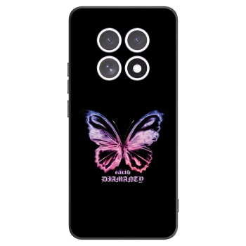 Picasee Μαύρη θήκη σιλικόνης για Xiaomi Redmi Note 15 - Diamanty Purple