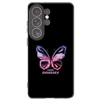 Picasee Μαύρη θήκη σιλικόνης για Samsung Galaxy S26 Ultra - Diamanty Purple
