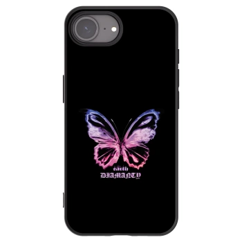 Picasee Μαύρη θήκη σιλικόνης για Apple iPhone 17e - Diamanty Purple