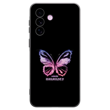 Picasee Μαύρη θήκη σιλικόνης για Samsung Galaxy A57 5G - Diamanty Purple