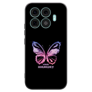 Picasee Μαύρη θήκη σιλικόνης για Xiaomi 17T - Diamanty Purple