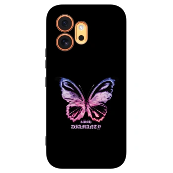 Picasee Μαύρη θήκη σιλικόνης για Honor 600 - Diamanty Purple