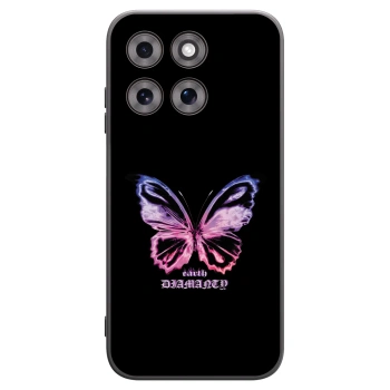 Picasee Μαύρη θήκη σιλικόνης για Motorola Moto G77 - Diamanty Purple