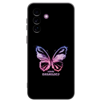 Picasee Μαύρη θήκη σιλικόνης για Samsung Galaxy A37 - Diamanty Purple