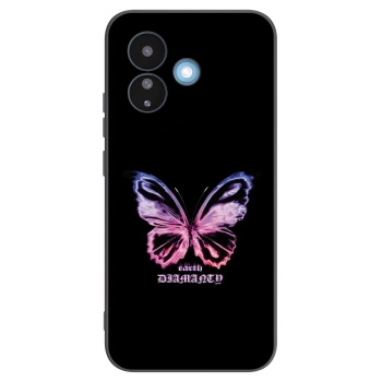 Picasee Μαύρη θήκη σιλικόνης για Xiaomi Redmi Note 17 Pro 5G - Diamanty Purple