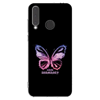 Picasee διαφανής θήκη σιλικόνης Honor 20 Lite - Diamanty Purple