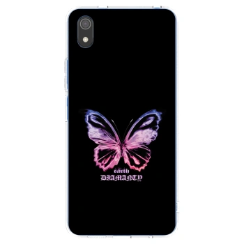 Picasee διαφανής θήκη σιλικόνης Xiaomi Redmi 7A - Diamanty Purple