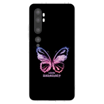 Picasee διαφανής θήκη σιλικόνης Xiaomi Mi Note 10 (Pro) - Diamanty Purple