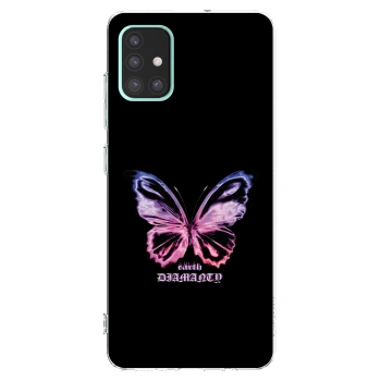 Picasee διαφανής θήκη σιλικόνης Samsung Galaxy A51 A515F - Diamanty Purple