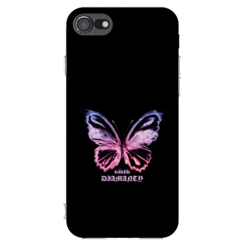 Picasee διαφανής θήκη σιλικόνης Apple iPhone SE 2020 - Diamanty Purple