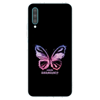 Picasee διαφανής θήκη σιλικόνης Samsung Galaxy A30s A307F - Diamanty Purple