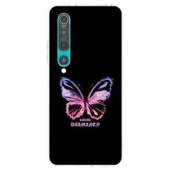 Picasee διαφανής θήκη σιλικόνης Xiaomi Mi 10 - Diamanty Purple