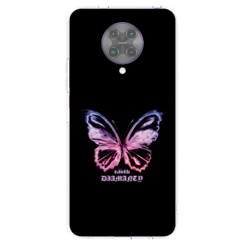 Picasee διαφανής θήκη σιλικόνης Xiaomi Poco F2 Pro - Diamanty Purple