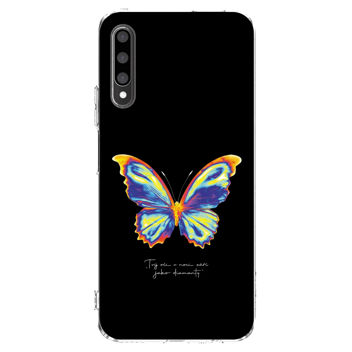 Picasee διαφανής θήκη σιλικόνης Honor 9X Pro - Diamanty Black