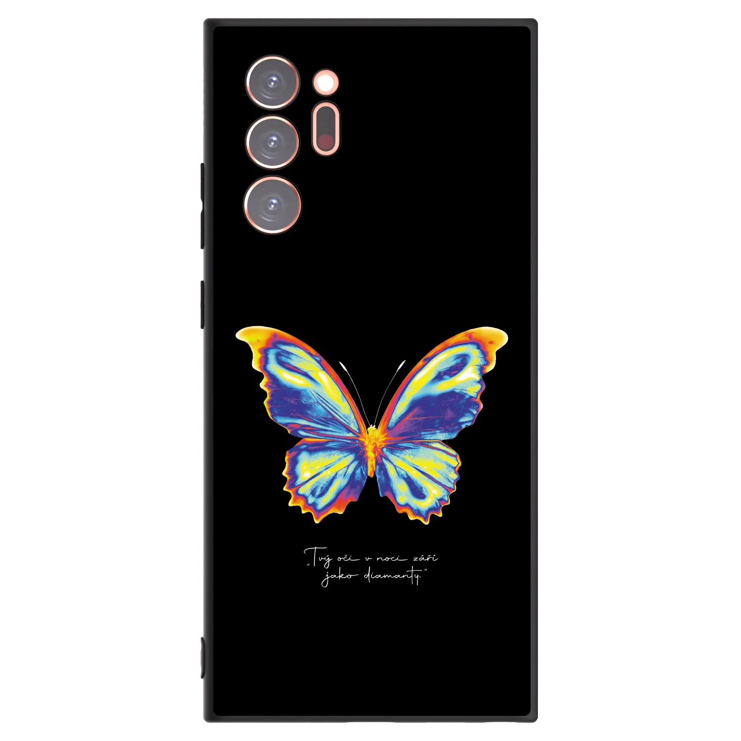 Picasee Μαύρη θήκη σιλικόνης για Samsung Galaxy Note 20 Ultra - Diamanty Black