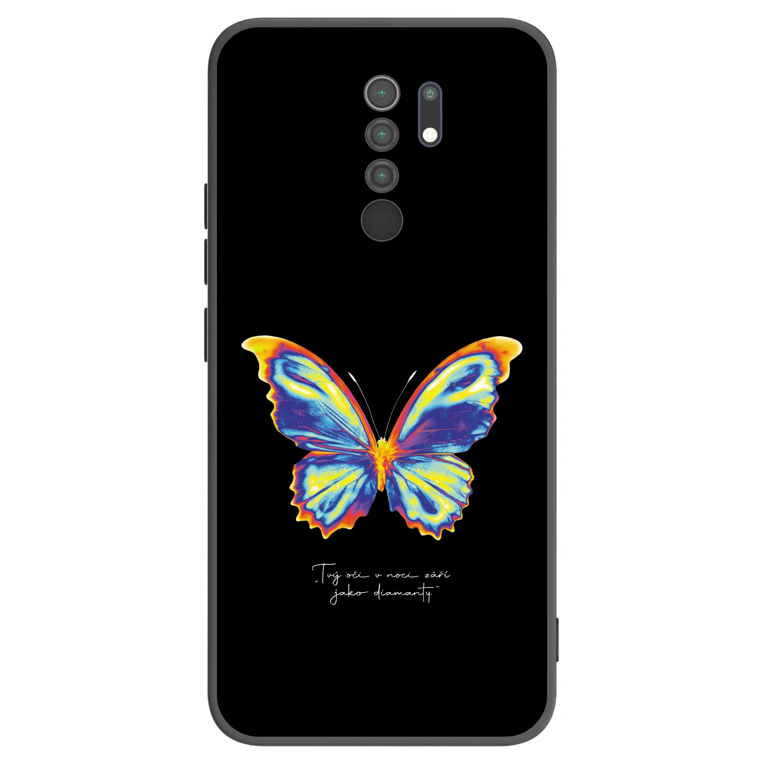 Picasee Μαύρη θήκη σιλικόνης για Xiaomi Redmi 9 - Diamanty Black