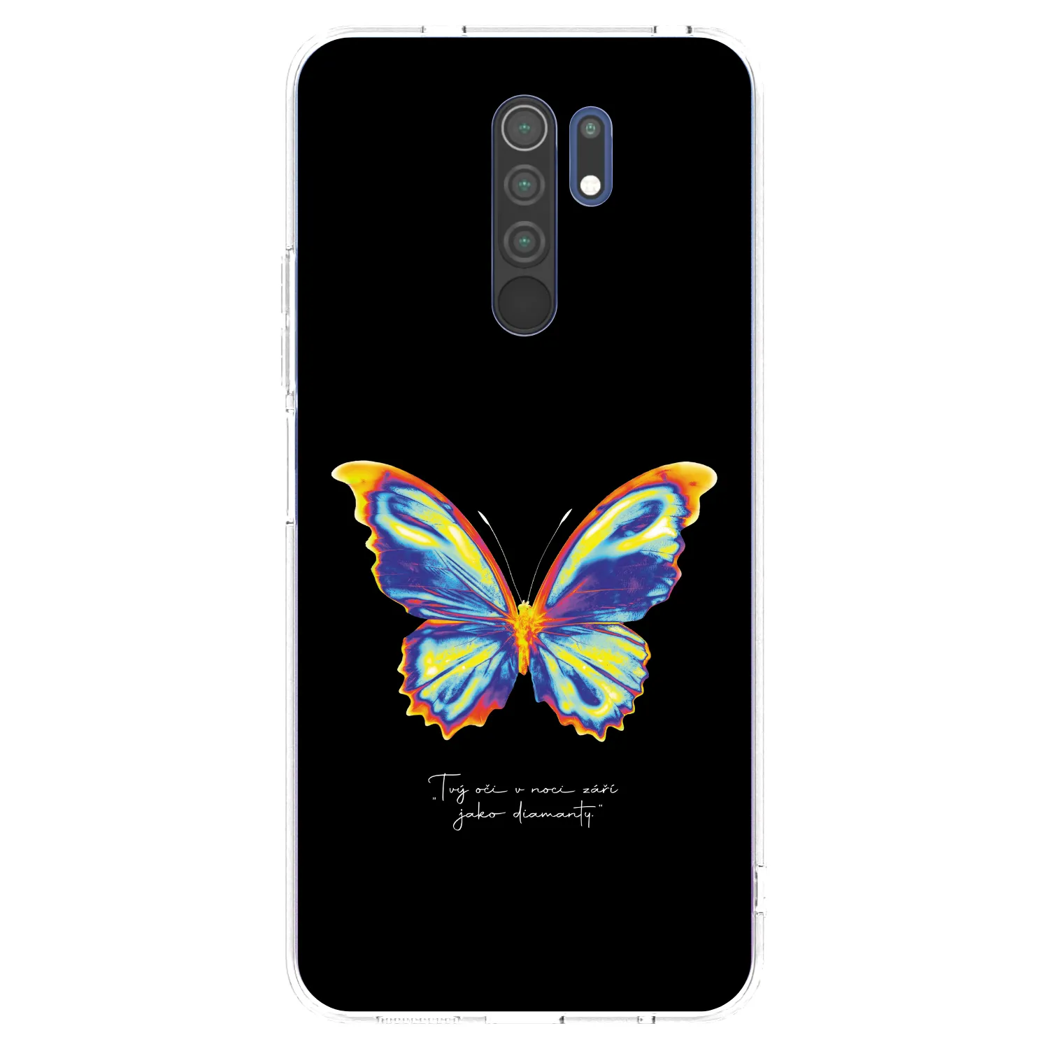 Picasee διαφανής θήκη σιλικόνης Xiaomi Redmi 9 - Diamanty Black