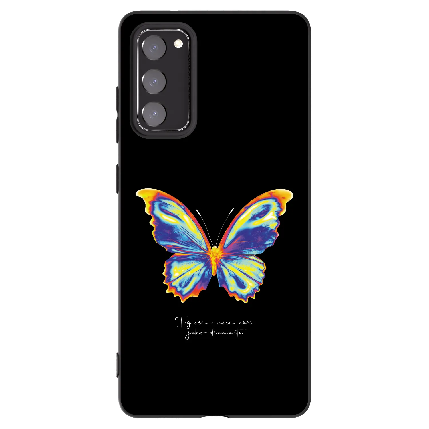 Picasee Μαύρη θήκη σιλικόνης για Samsung Galaxy S20 FE - Diamanty Black