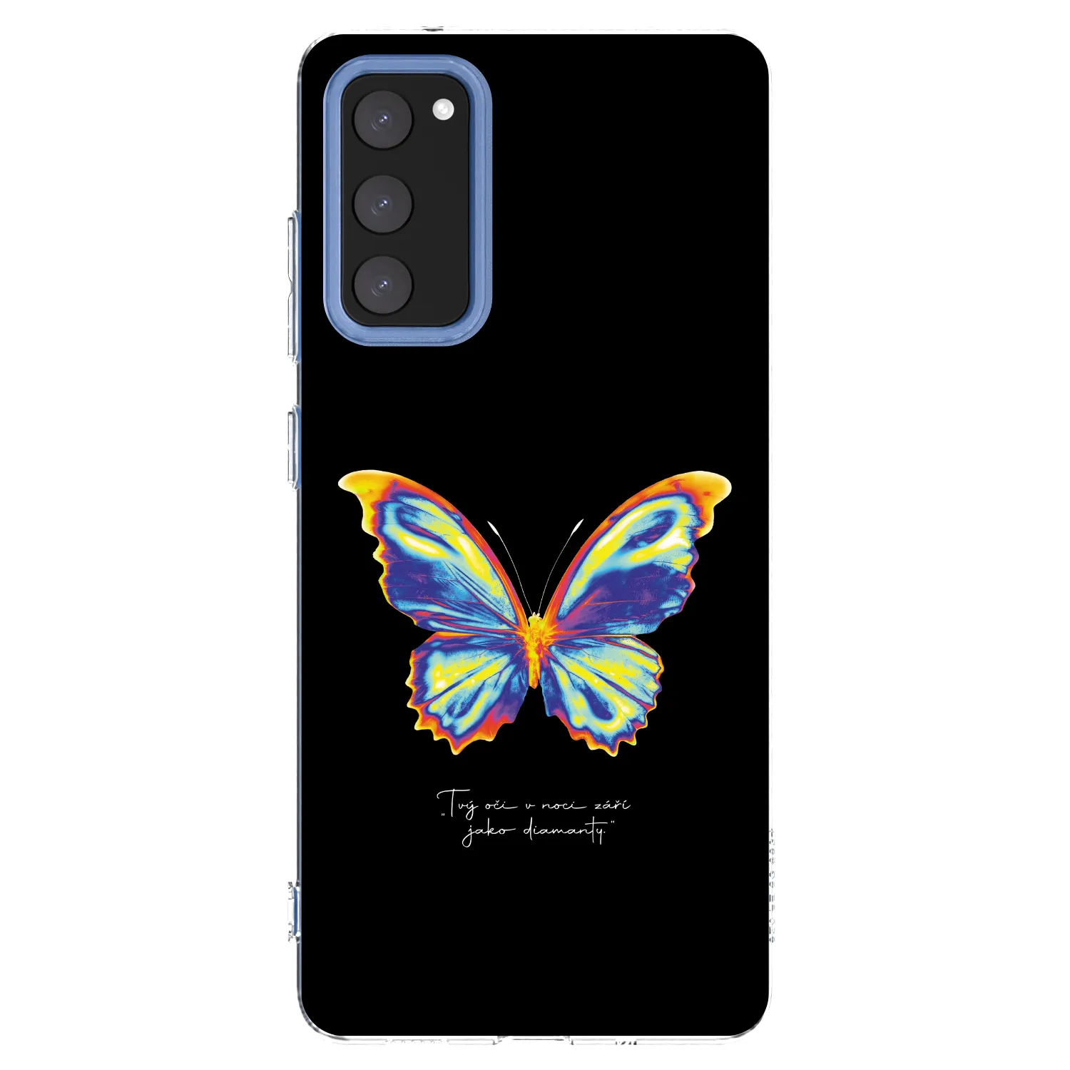 Picasee διαφανής θήκη σιλικόνης Samsung Galaxy S20 FE - Diamanty Black