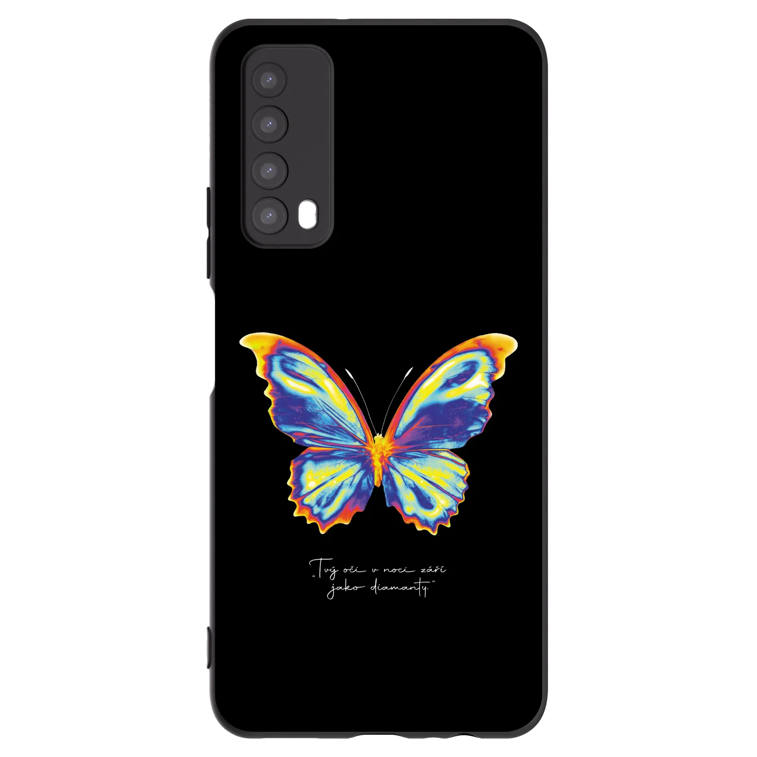 Picasee Μαύρη θήκη σιλικόνης για Huawei P Smart 2021 - Diamanty Black