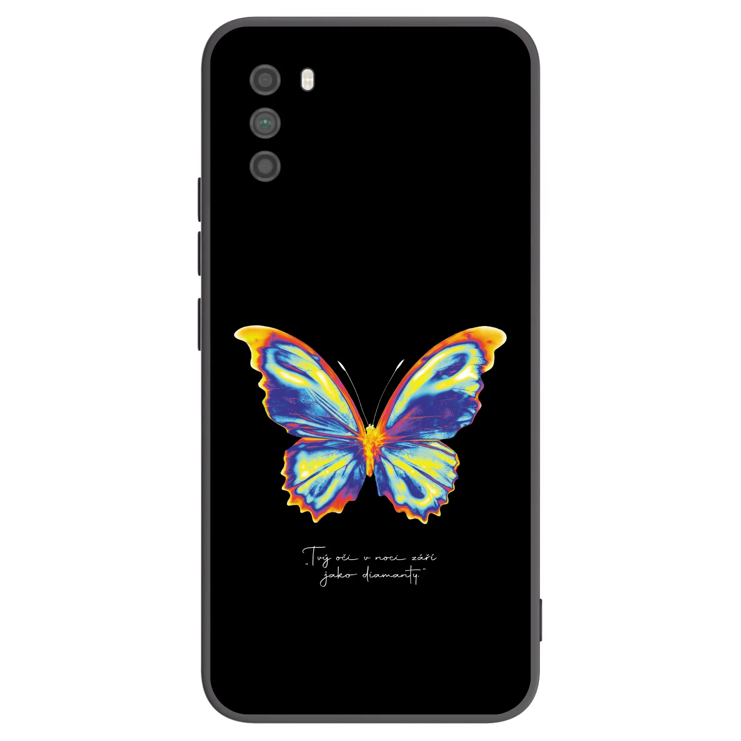 Picasee Μαύρη θήκη σιλικόνης για Xiaomi Poco M3 - Diamanty Black