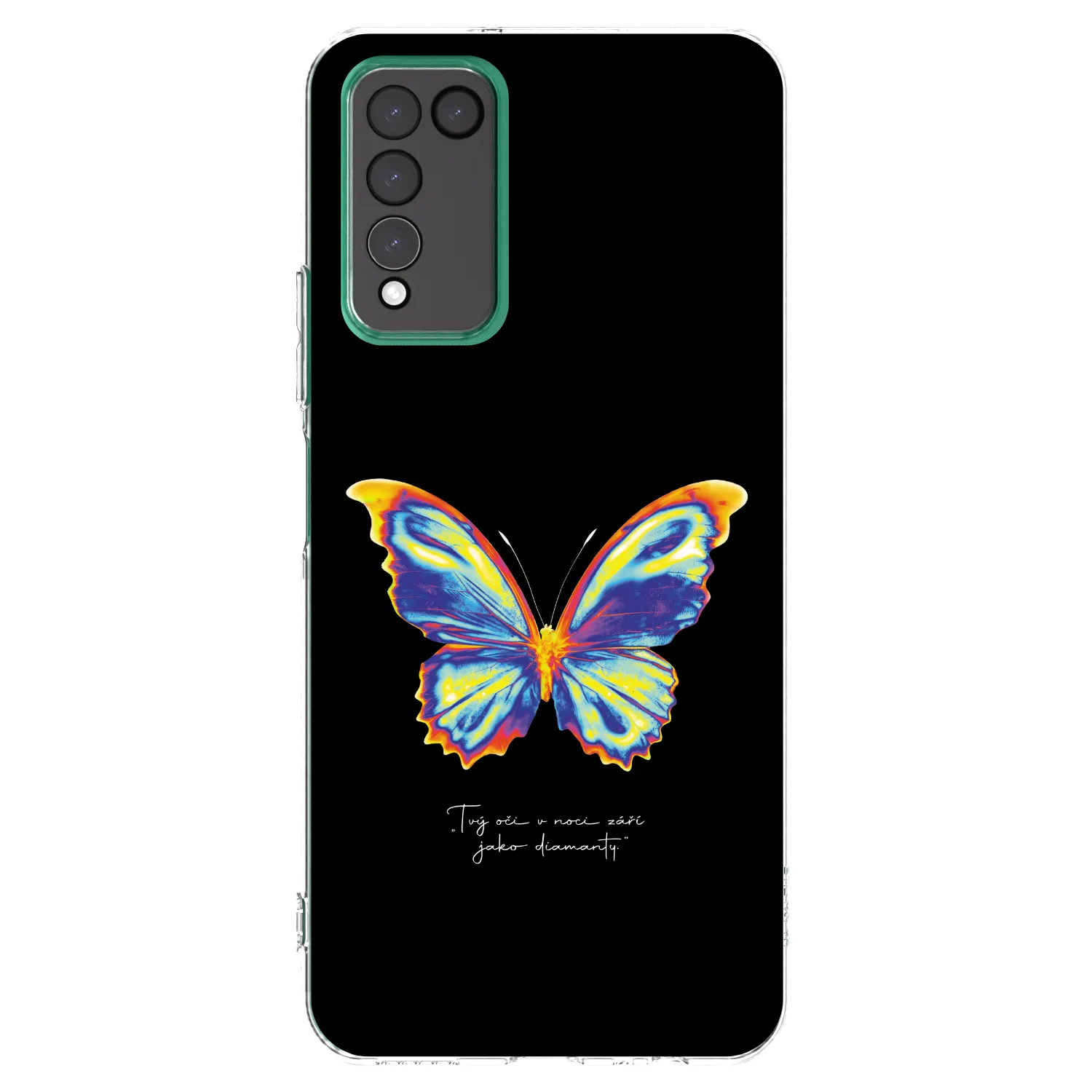 Picasee διαφανής θήκη σιλικόνης Honor 10X Lite - Diamanty Black