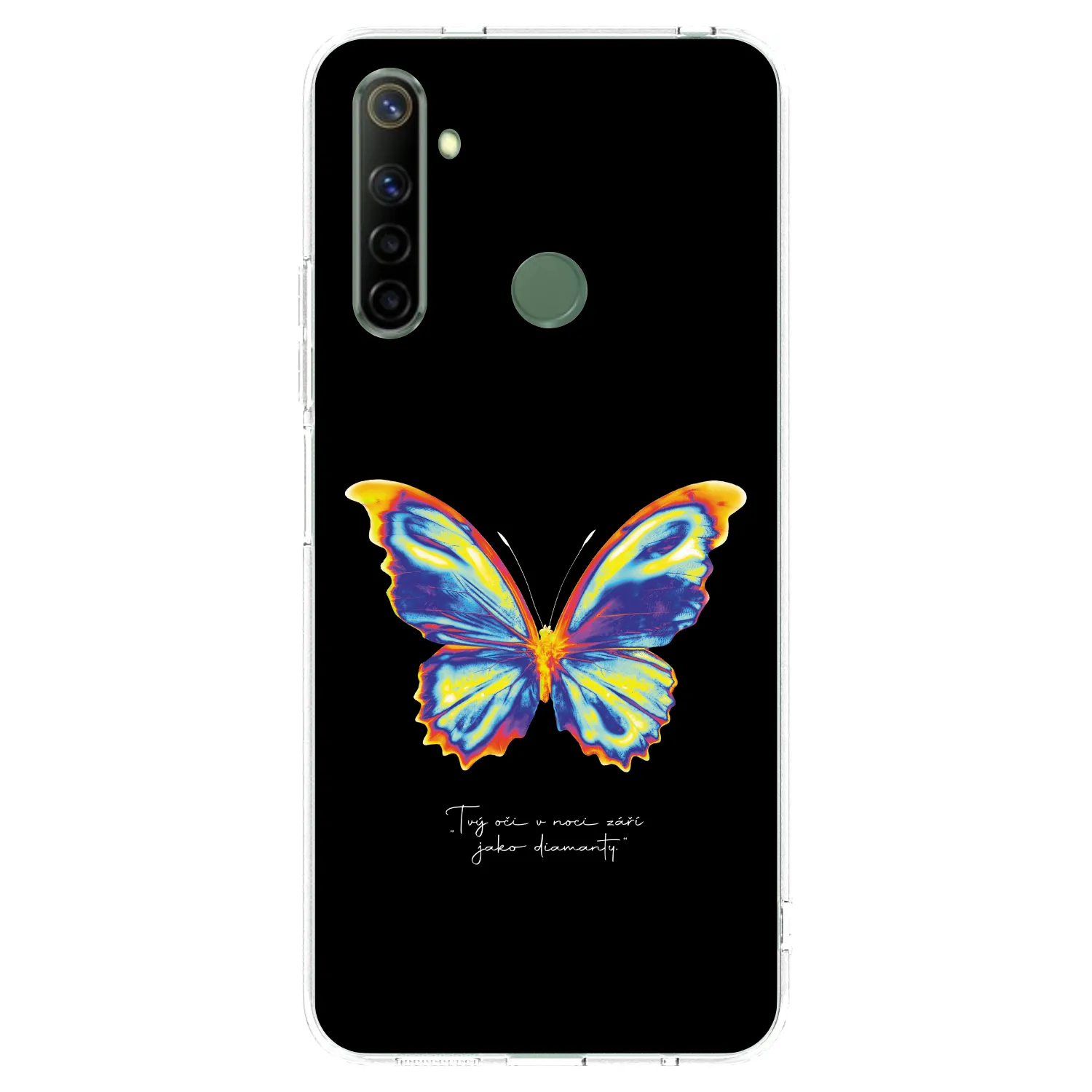 Picasee διαφανής θήκη σιλικόνης Realme 6i - Diamanty Black