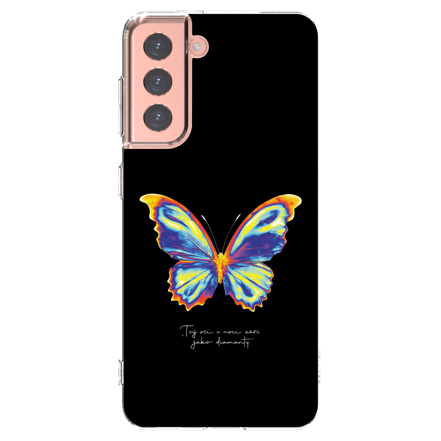 Picasee διαφανής θήκη σιλικόνης Samsung Galaxy S21 5G G991B - Diamanty Black