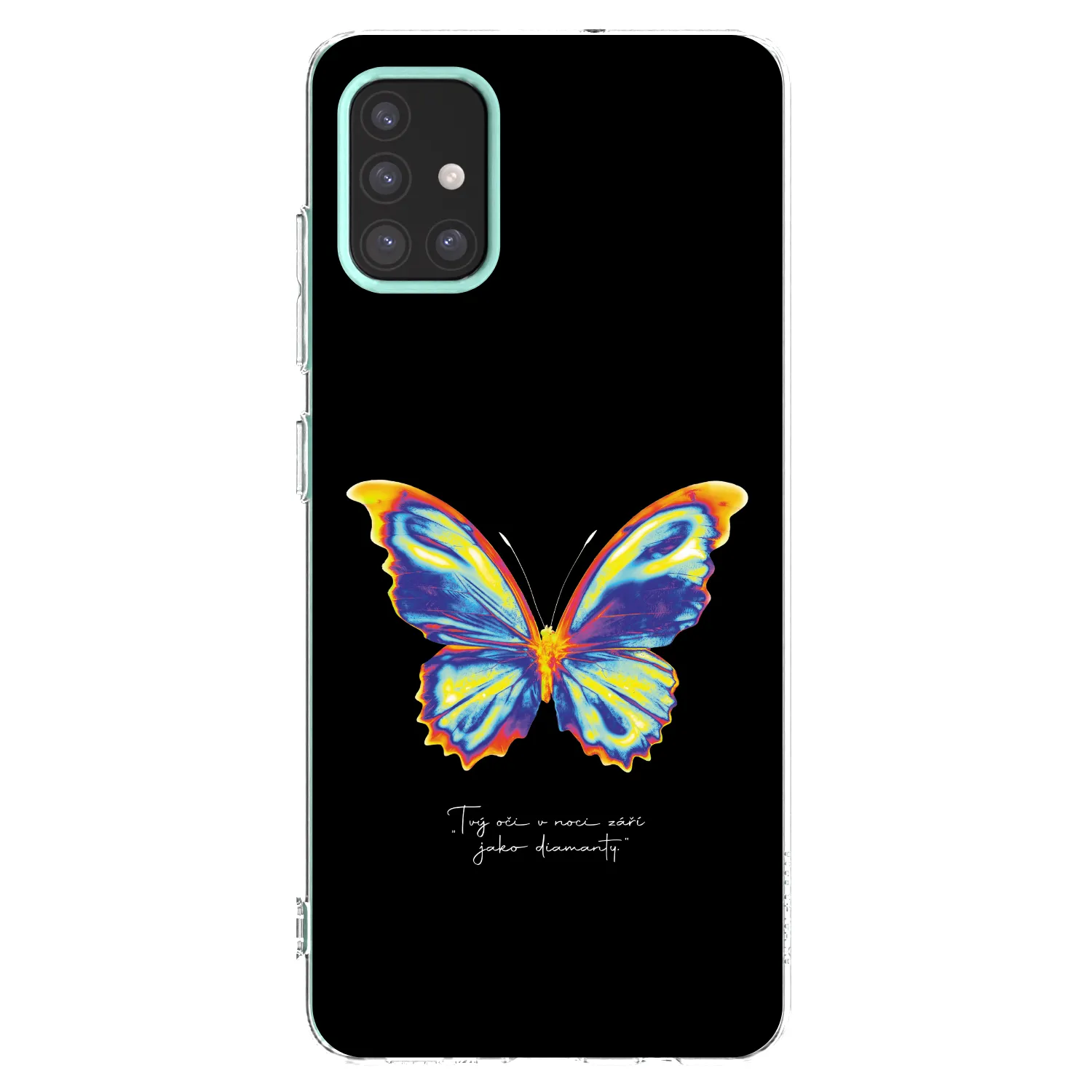 Picasee διαφανής θήκη σιλικόνης Samsung Galaxy M31s - Diamanty Black
